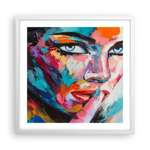 Plakát v bílém rámu - Naše první tajemství - 50x50 cm