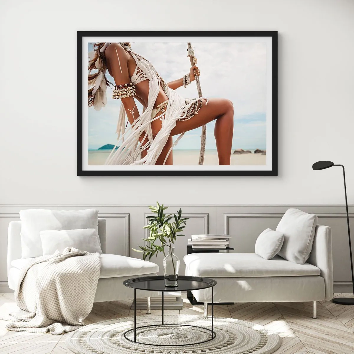 Plakát v černém rámu - Kněžka slunce - 70x50 cm
