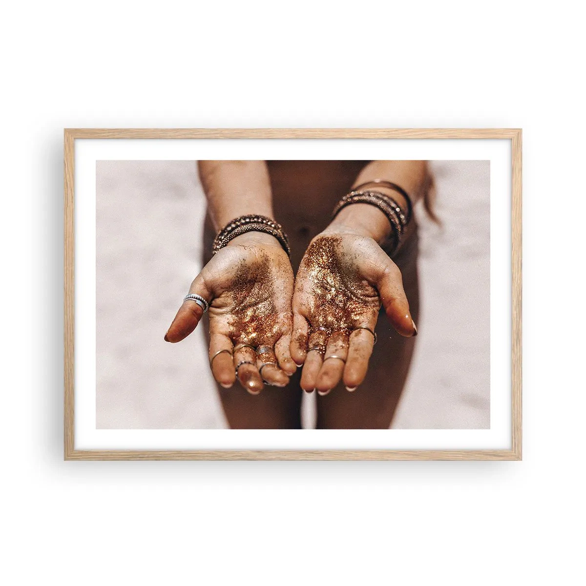 Plakát v rámu světlý dub - Dárek pro tebe - 70x50 cm