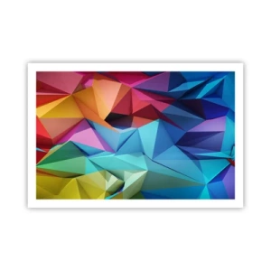 Plakát - Duhové origami - 91x61 cm