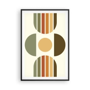 Plakát v černém rámu - V barvách země - 61x91 cm