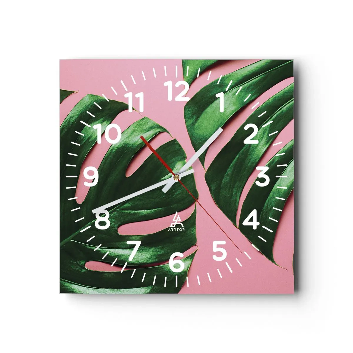 Nástěnné hodiny - Zelené rendez-vous - 40x40 cm