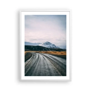 Plakát v bílém rámu - V islandském stylu - 50x70 cm