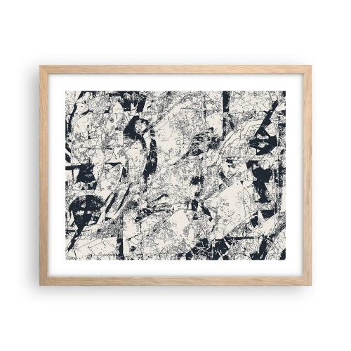 Plakát v rámu světlý dub - Prolínání protikladů - 50x40 cm