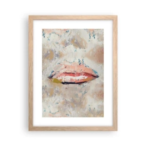 Plakát v rámu světlý dub - Probouzí smysly - 30x40 cm