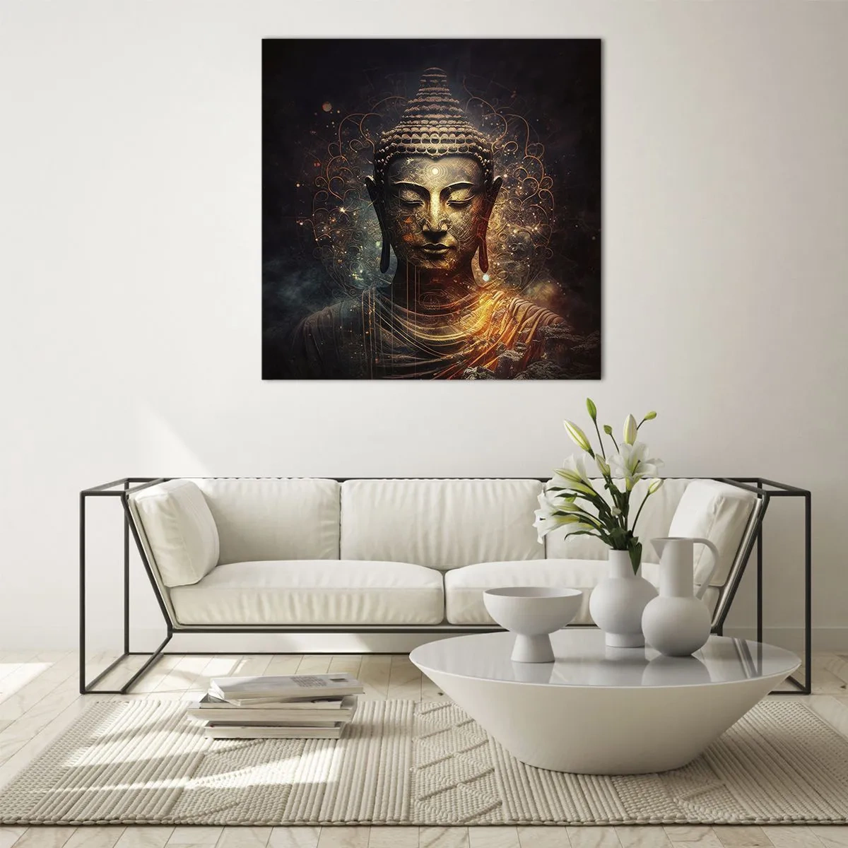 Obraz na skle - Duchovní rovnováha - 40x40 cm