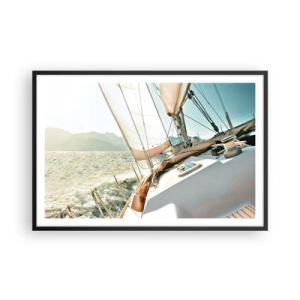 Plakát v černém rámu - Pod plnými plachtami - 91x61 cm