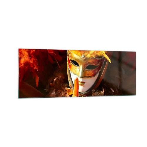 Obraz na skle - Tajemství je částí hry - 140x50 cm