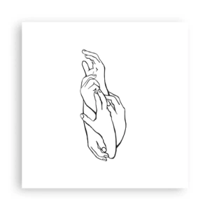 Plakát - Dobrý dotek - 40x40 cm