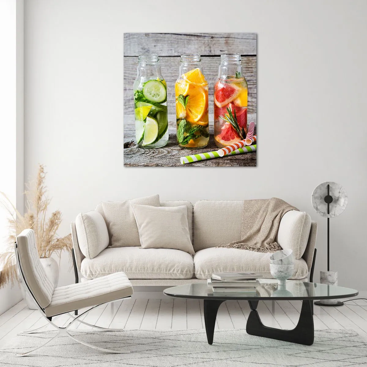 Obraz na skle - Zdravé od přírody - 50x50 cm