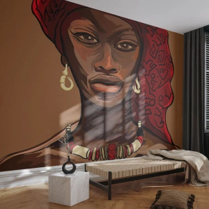 Fototapeta Standard Eco - Ebenová Venuše - Žena, Afrika, Kultura - 450x315 cm