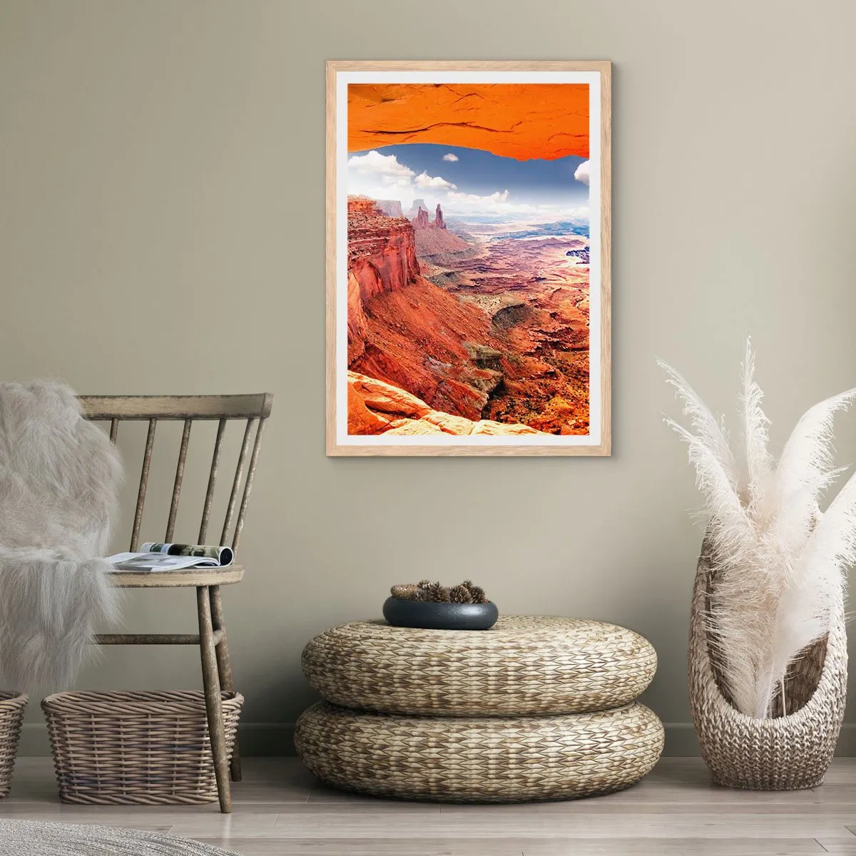 Plakát v rámu světlý dub - Vytesané samotnou přírodou - 61x91 cm