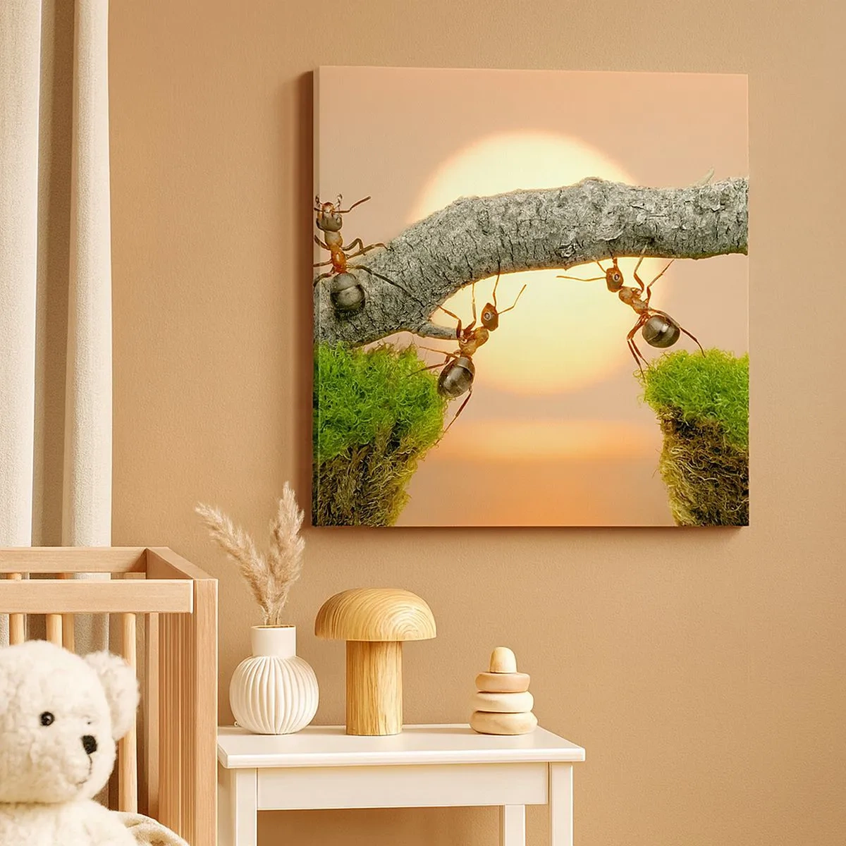 Obraz na plátně - Radostná, společná práce - 30x30 cm