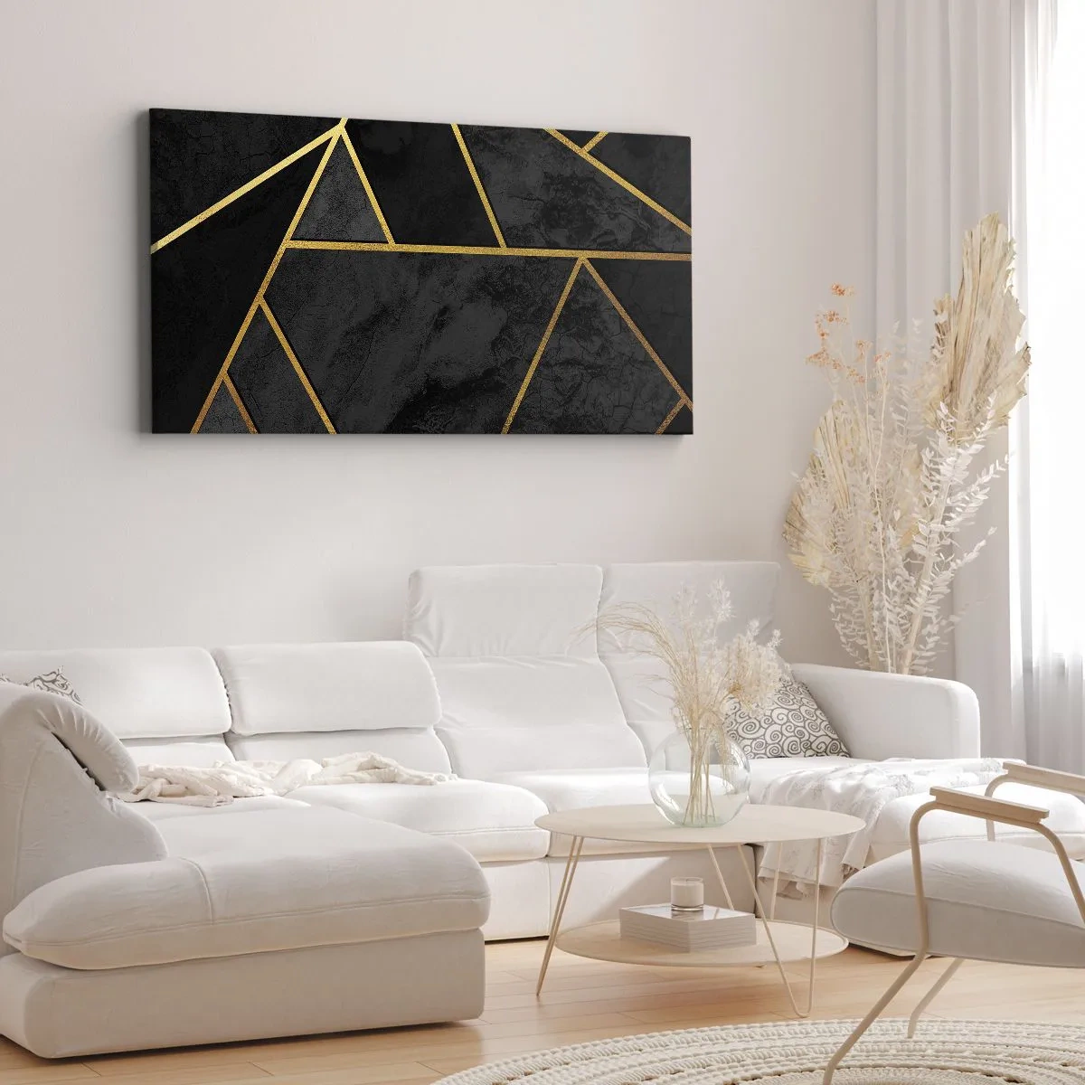 Obraz na plátně - Temnota a světlo - 160x50 cm