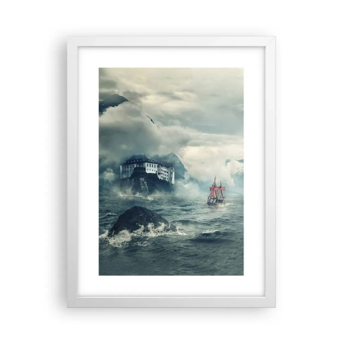 Plakát v bílém rámu - V kouzelných vodách - 30x40 cm