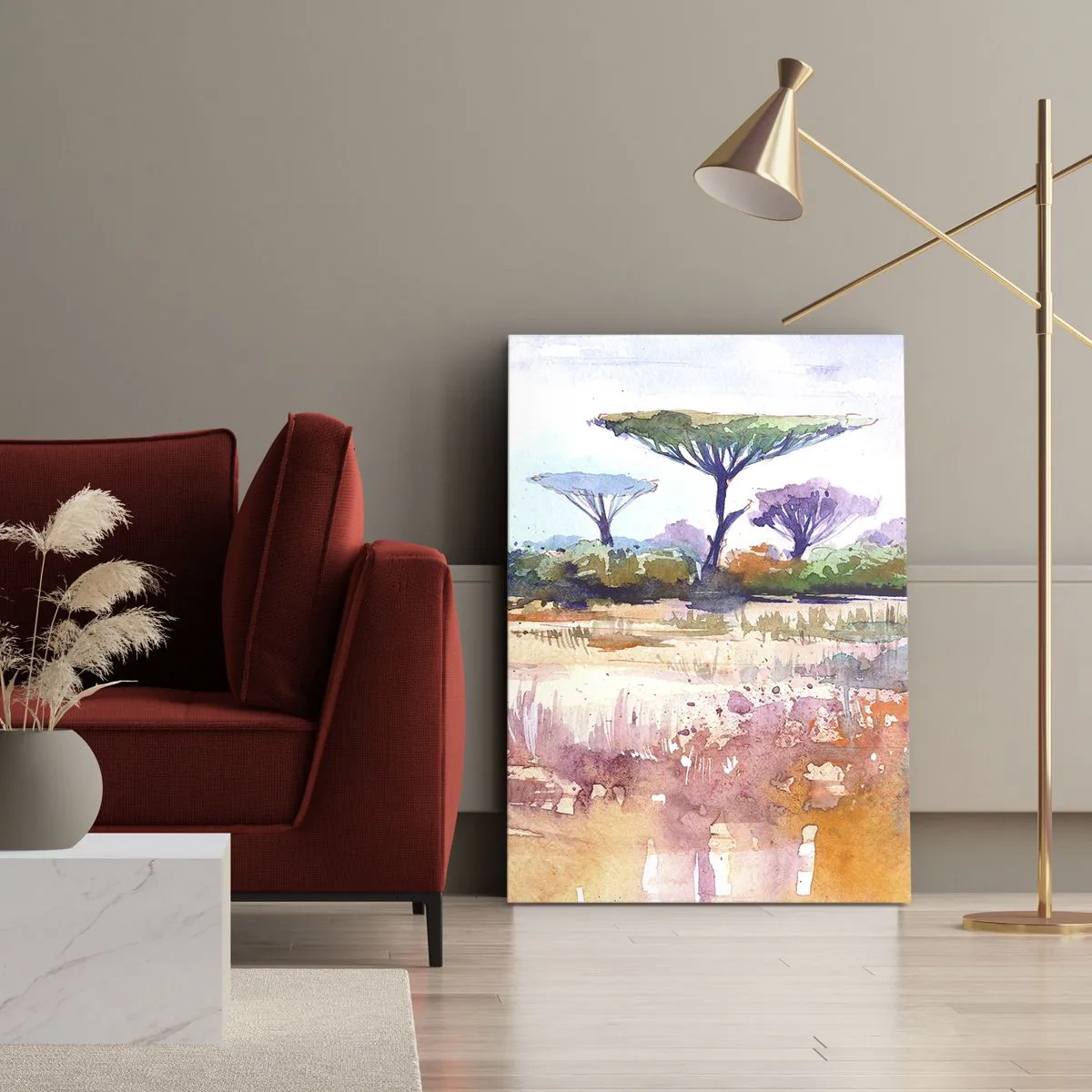 Obraz na plátně - Barvy savany - 45x80 cm