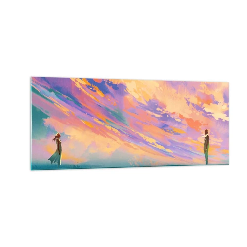 Obraz na skle - Síla přitažlivosti - 100x40 cm