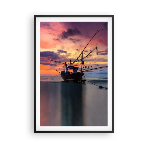 Plakát v černém rámu - Exotický večer - 61x91 cm