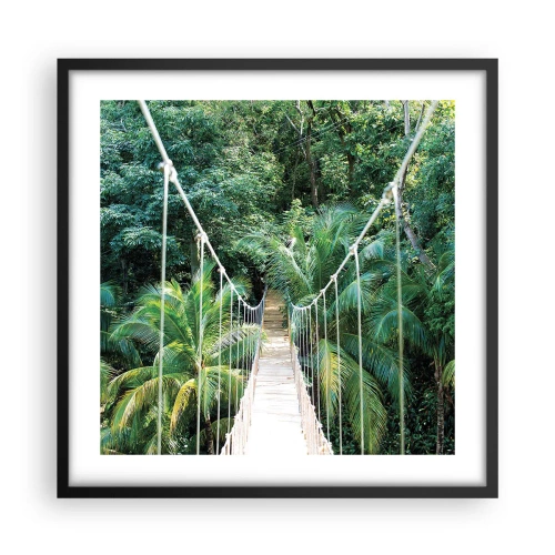 Plakát v černém rámu - Welcome to the jungle! - 50x50 cm
