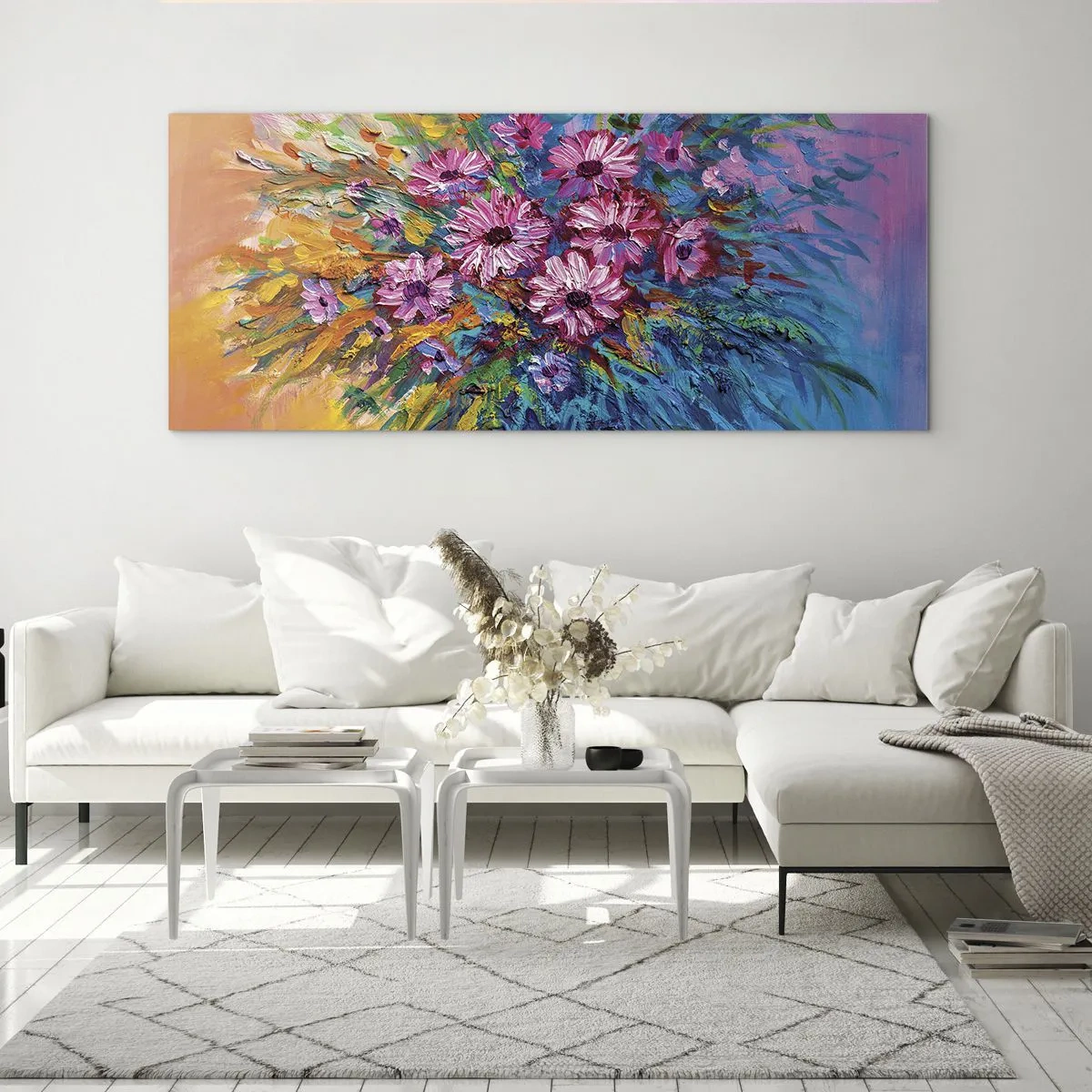 Obraz na skle - Energie života - 100x40 cm