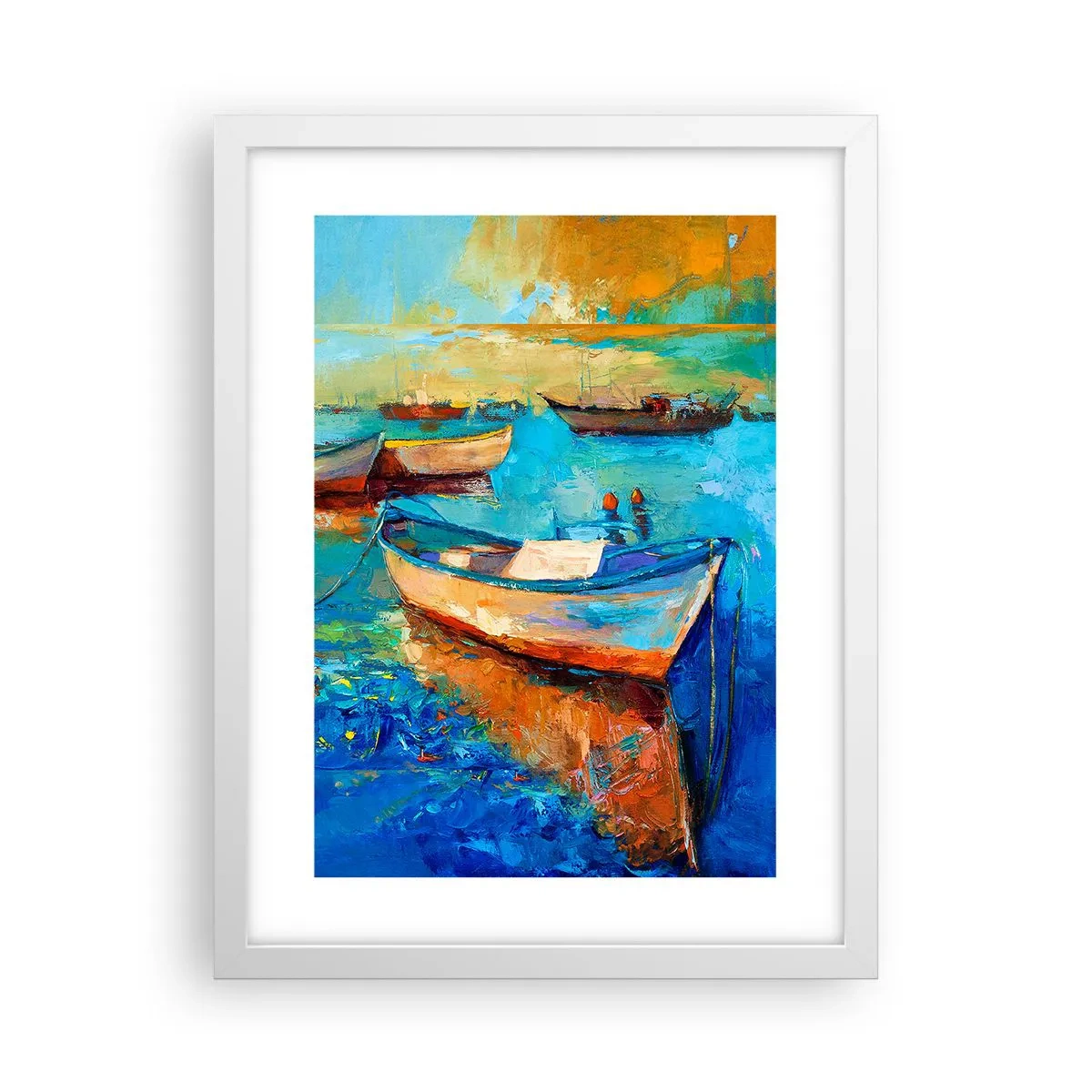 Plakát v bílém rámu - V jižním zálivu - 30x40 cm