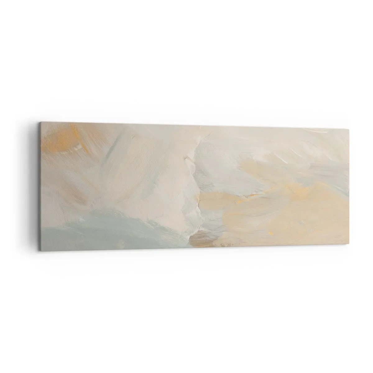 Obraz na plátně - Abstrakce – krajina něhy - 140x50 cm