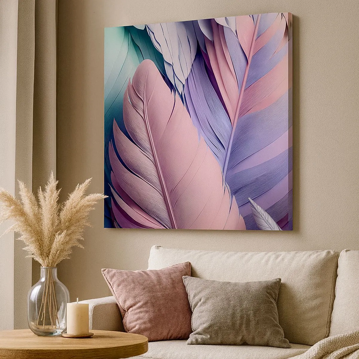 Obraz na plátně - Ptačí styl - 30x30 cm