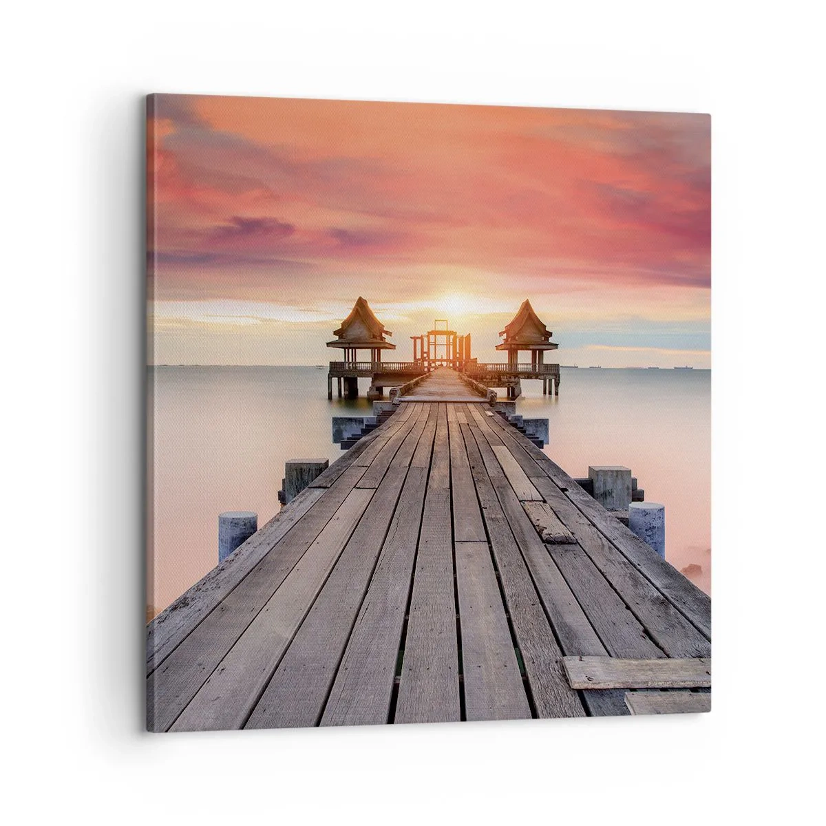 Obraz na plátně - Západ na východě - 60x60 cm