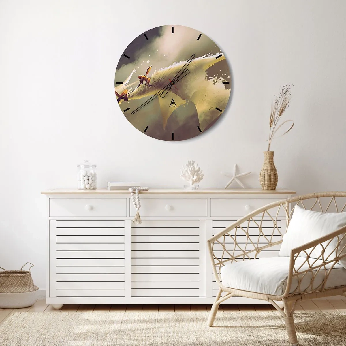 Nástěnné hodiny - Zachránit svět - 40x40 cm