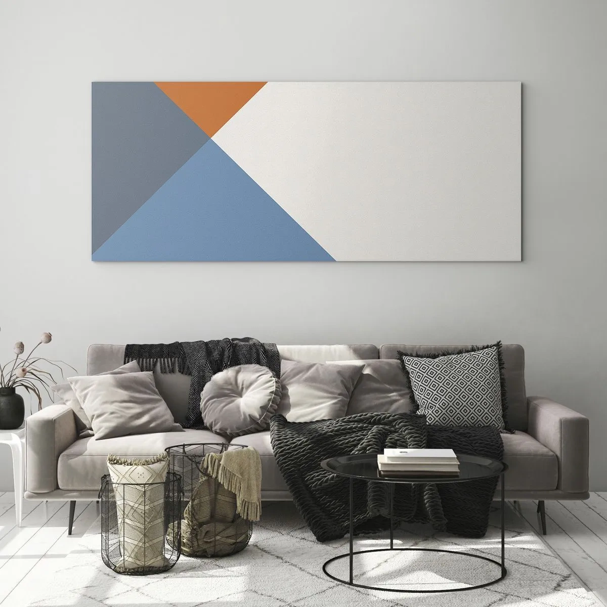 Obraz na skle - Pod úhlem… - 100x40 cm