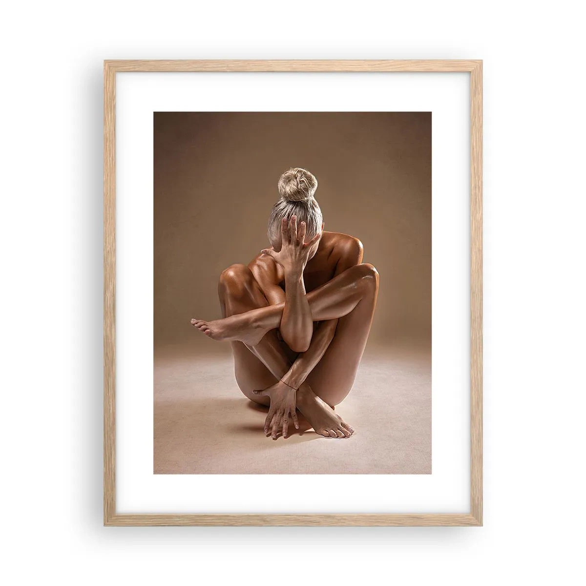 Plakát v rámu světlý dub - Jednota těla a ducha - 40x50 cm