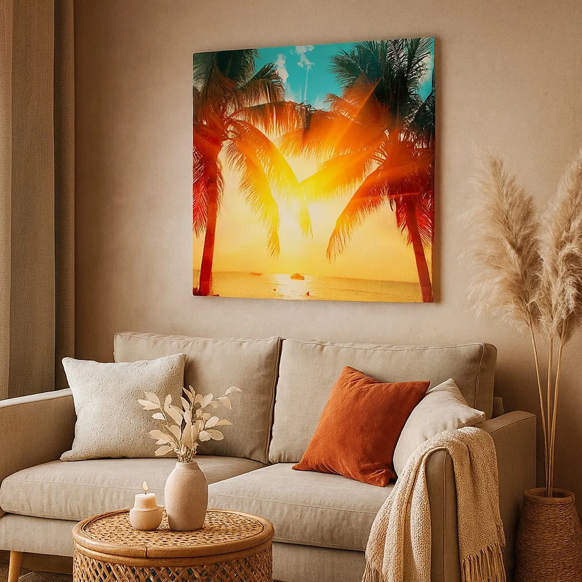 Obraz na plátně - Exotický pár - 30x30 cm