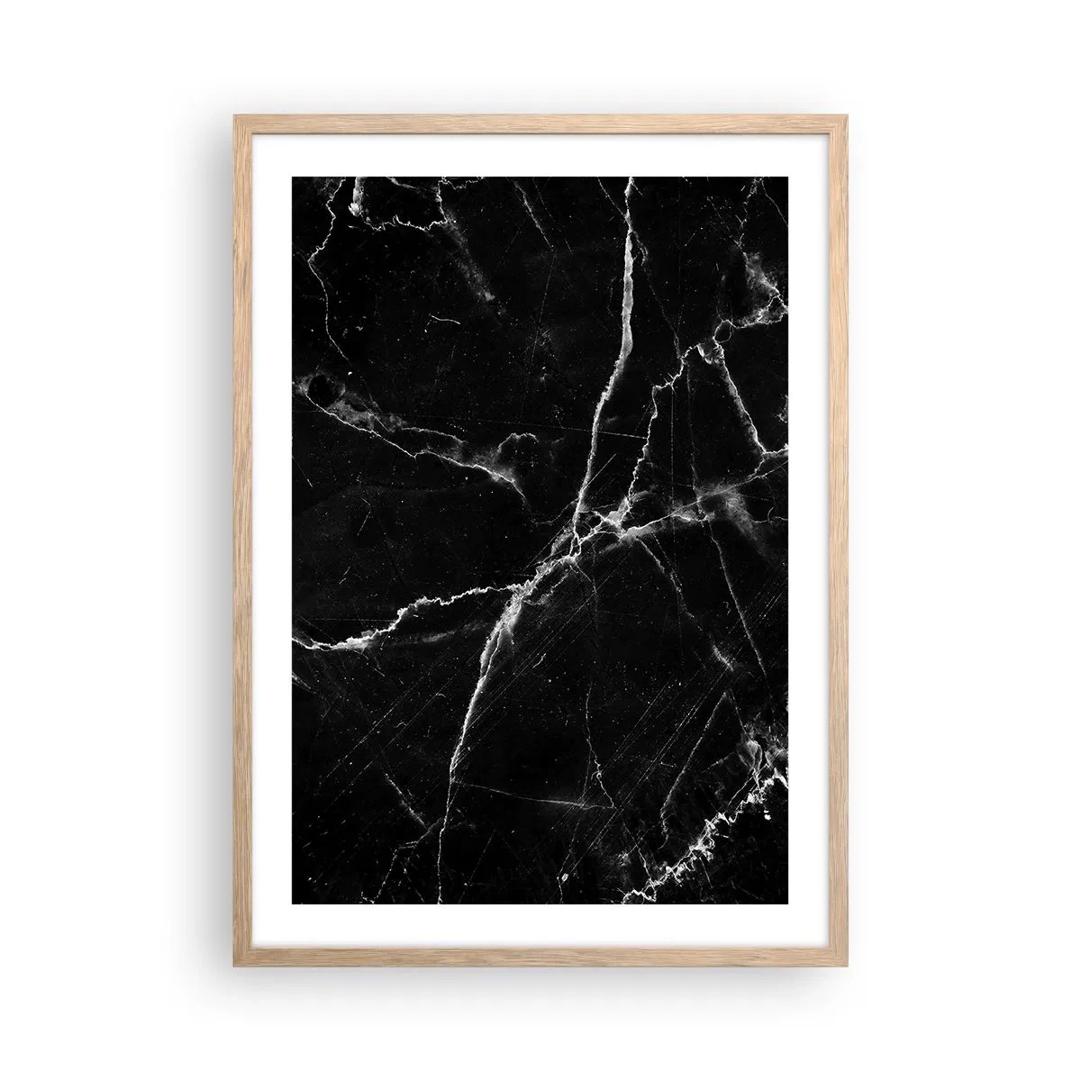 Plakát v rámu světlý dub - Tajemný život kamene - 50x70 cm