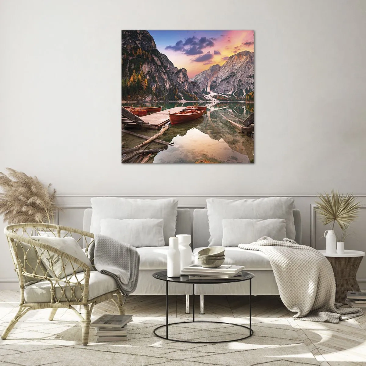 Obraz na skle - Slib dne - 40x40 cm