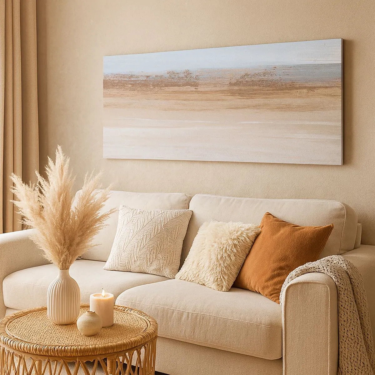 Obraz na plátně - Dvojznačná krajina - 100x40 cm