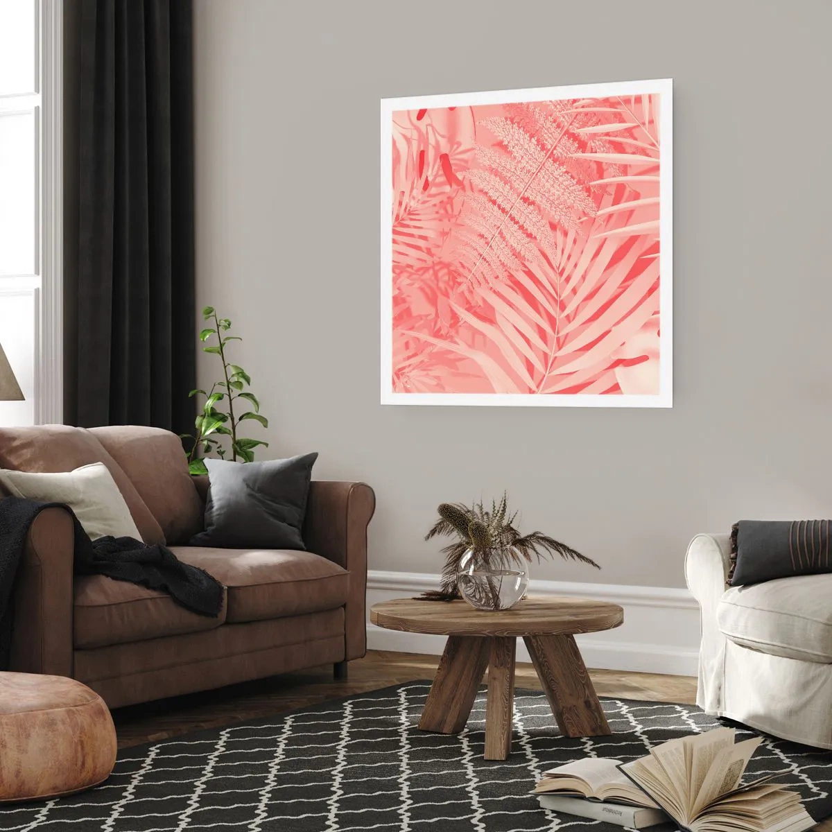 Plakát - Růžový koncept - 60x60 cm