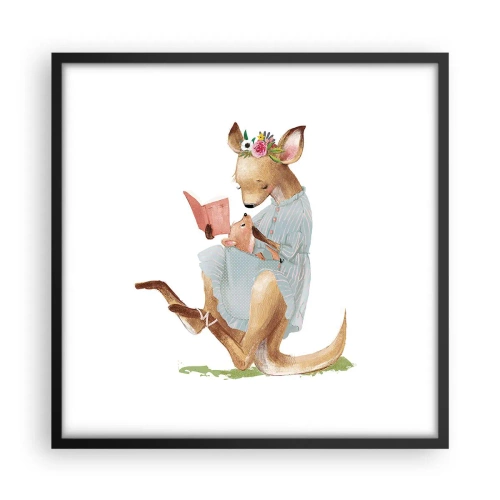 Plakát v černém rámu - Přečti mi, mami - 50x50 cm