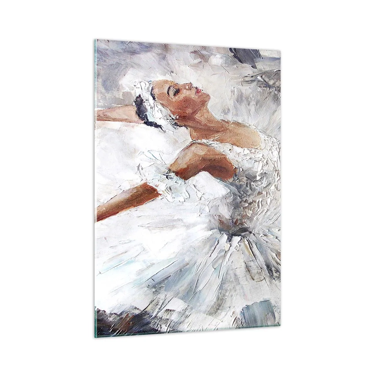 Obraz na skle - Jemná a lehká jako tyl - 50x70 cm