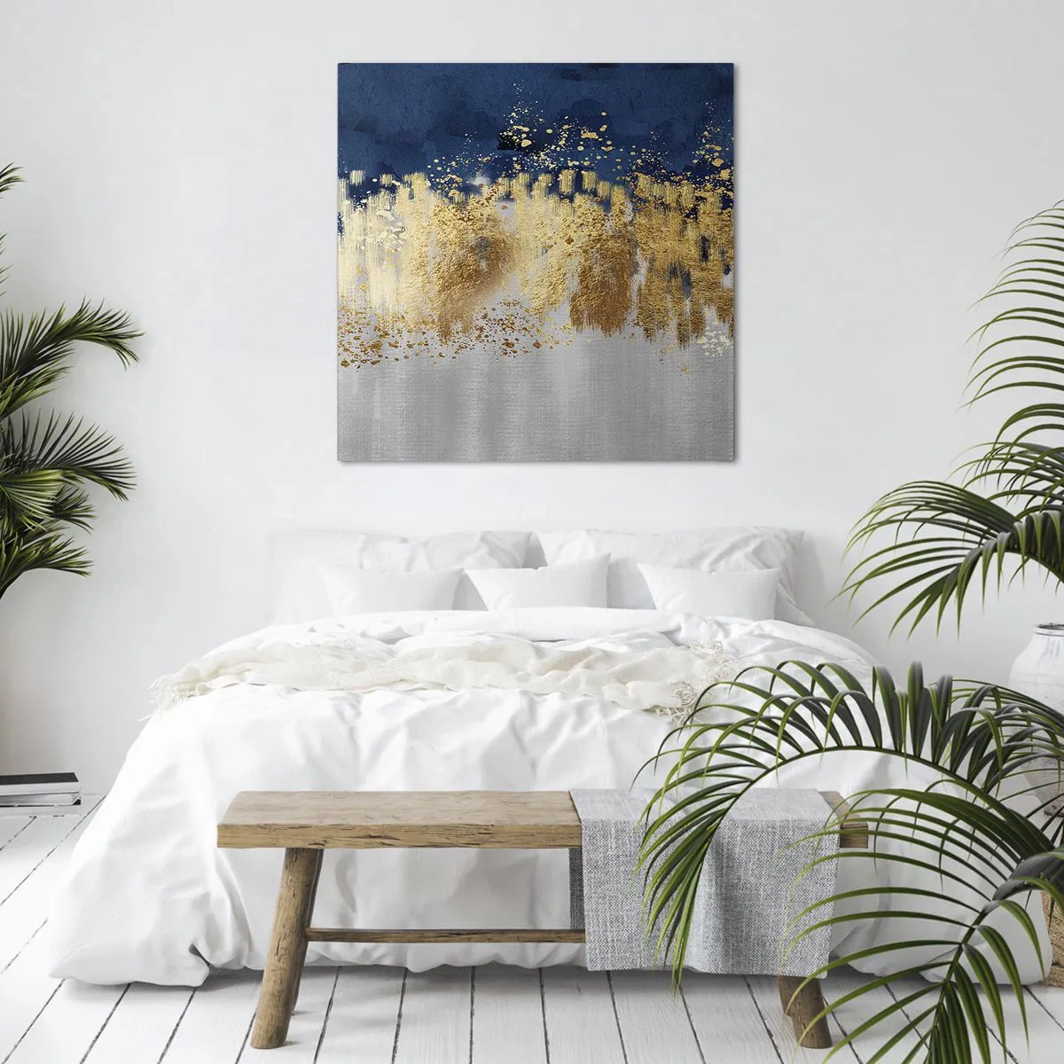 Obraz na plátně - Moderní kompozice s jiskrou - 60x60 cm