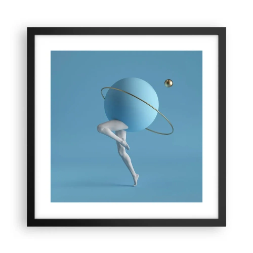 Plakát v černém rámu - Šílenství planet - 40x40 cm