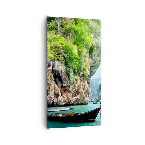 Obraz na plátně - Pozvánka na exotickou cestu - 65x120 cm