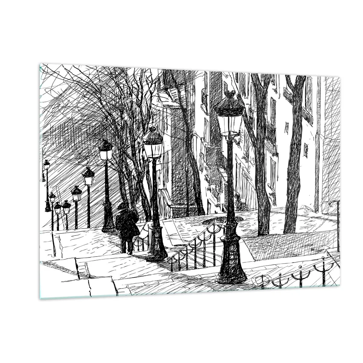 Obraz na skle - Milostný příběh nebo horor? - 120x80 cm
