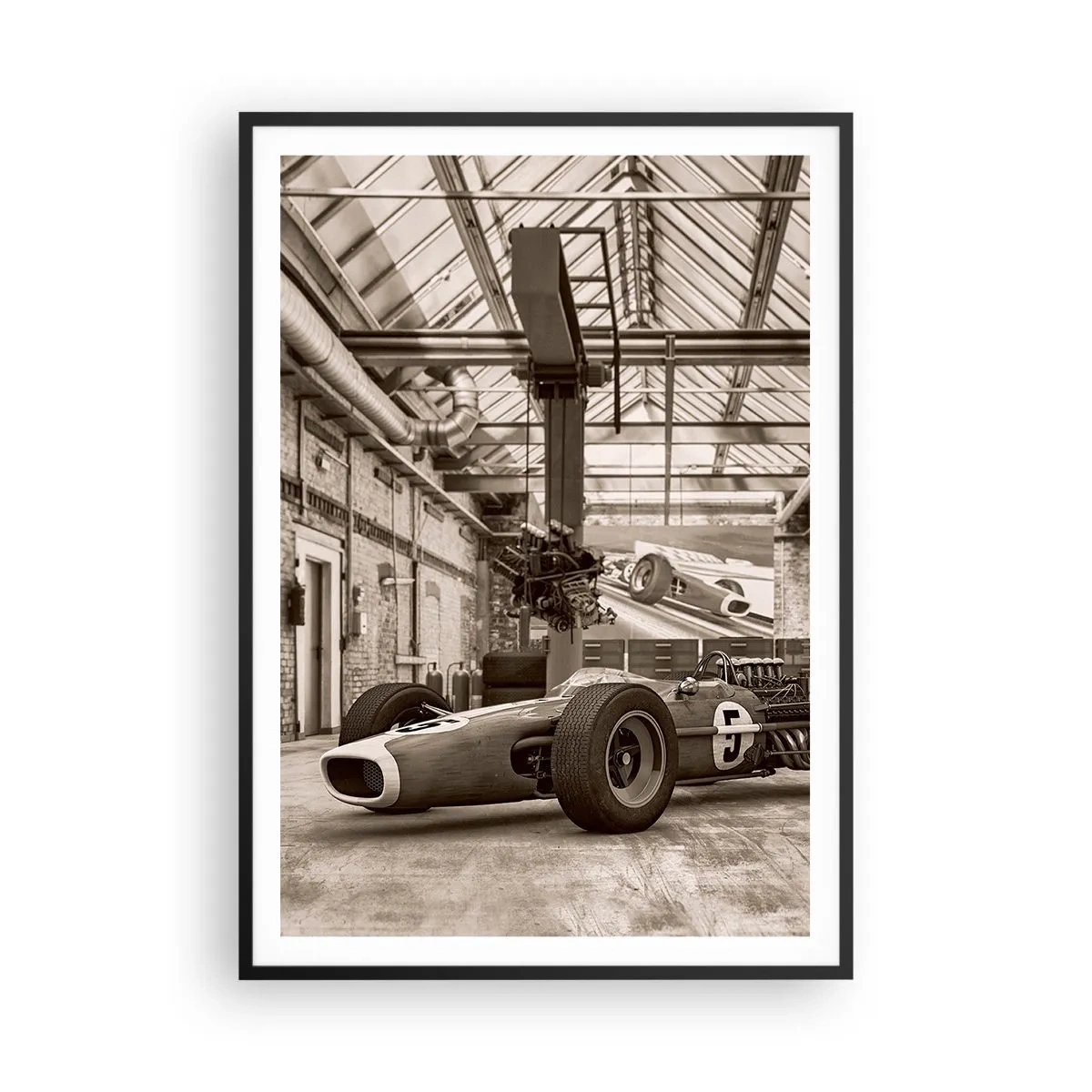 Plakát v černém rámu - Odpočinek vítěze - 70x100 cm