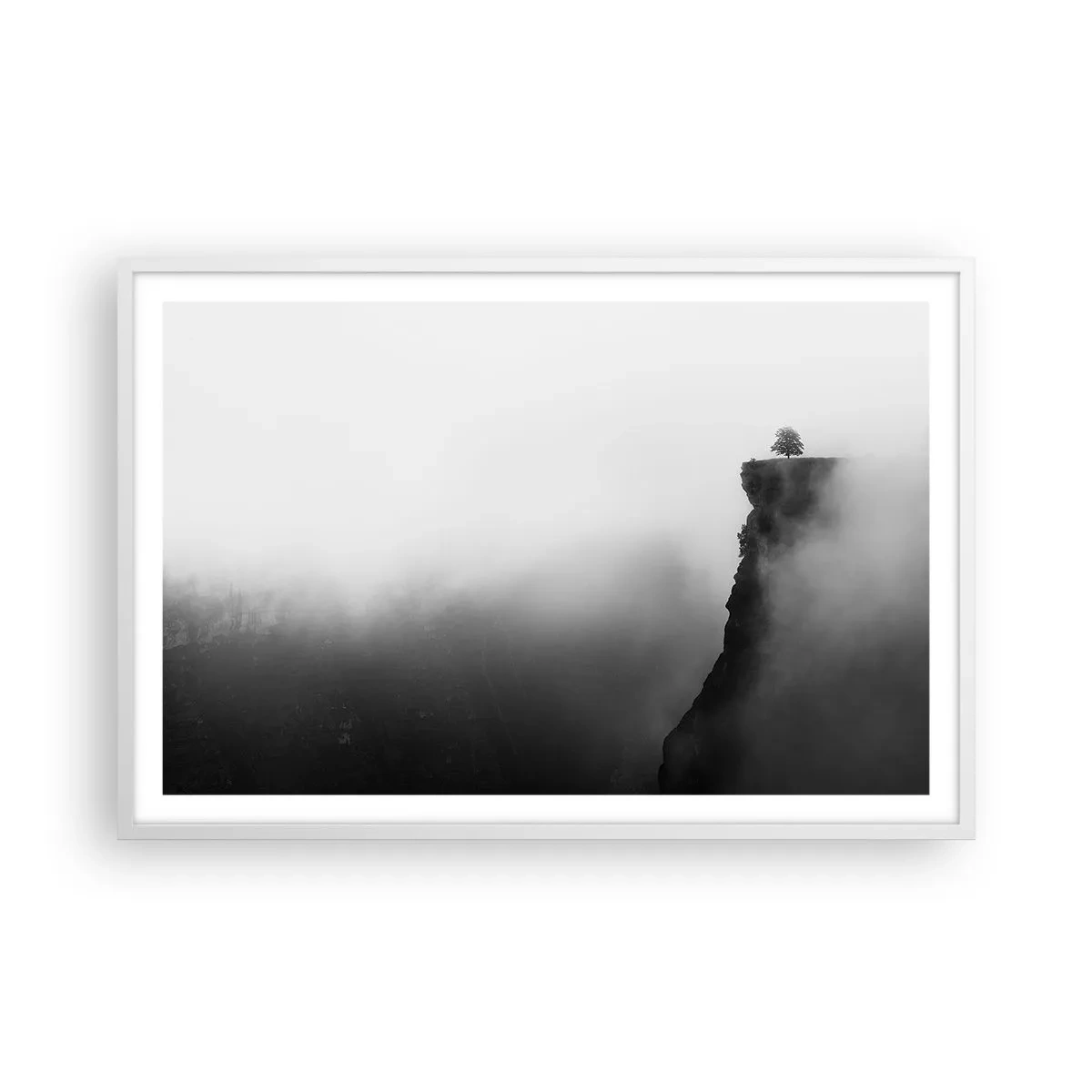 Plakát v bílém rámu - Na okraji světa - 91x61 cm