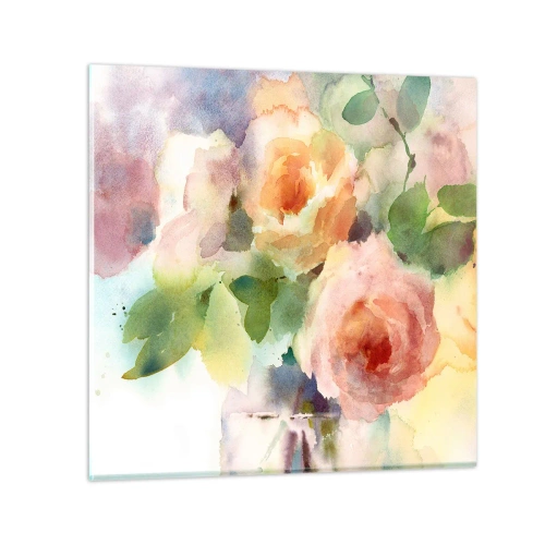 Obraz na skle - Jemné jako akvarel - 30x30 cm