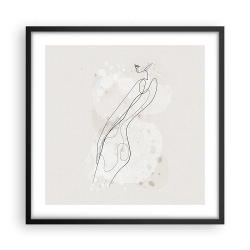 Plakát v černém rámu - Zabloudit pohledem - 50x50 cm