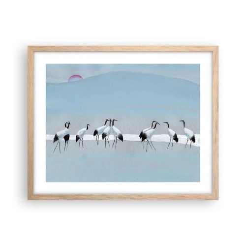 Plakát v rámu světlý dub - Po horkém dni - 50x40 cm