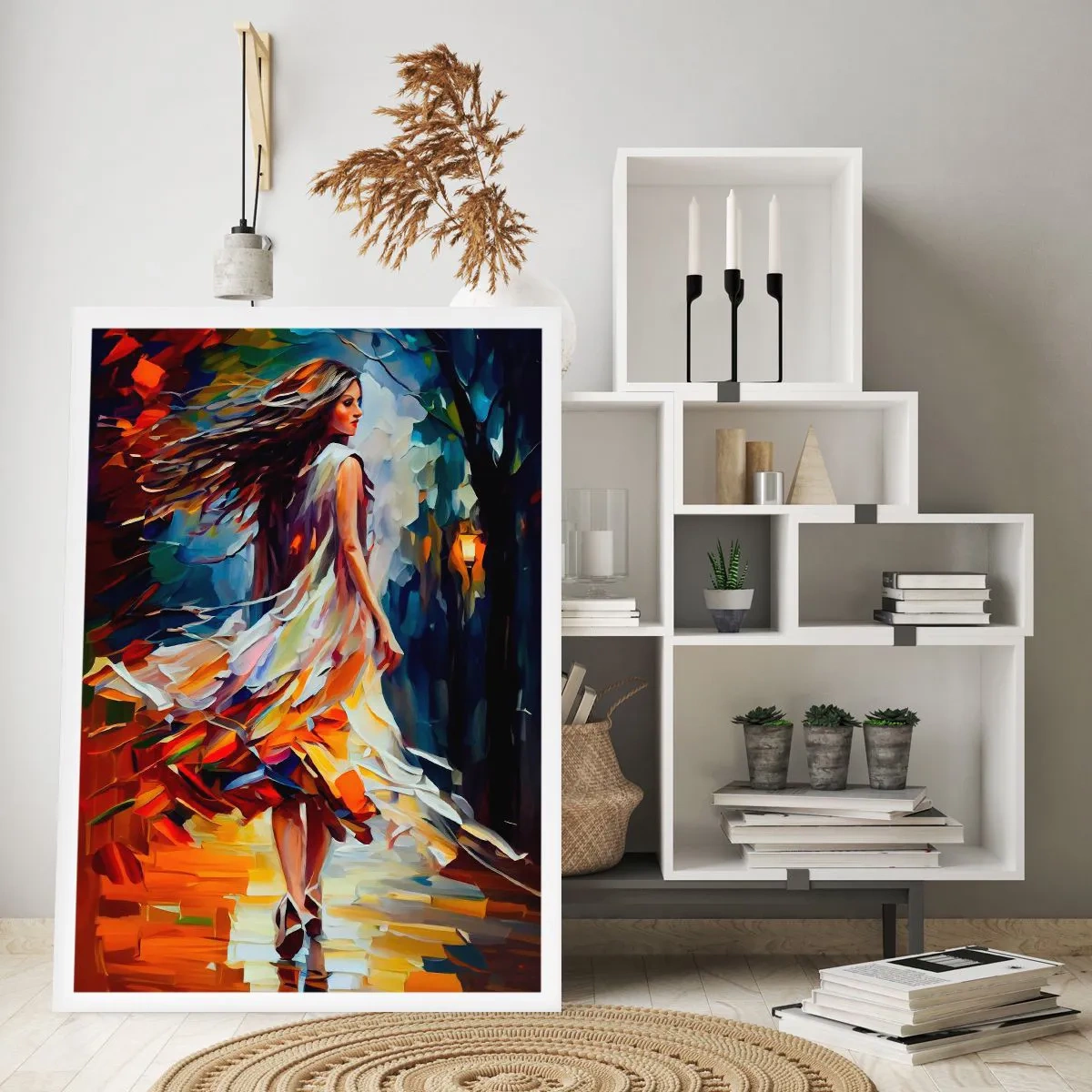 Plakát - Podzimní dívka - 30x40 cm