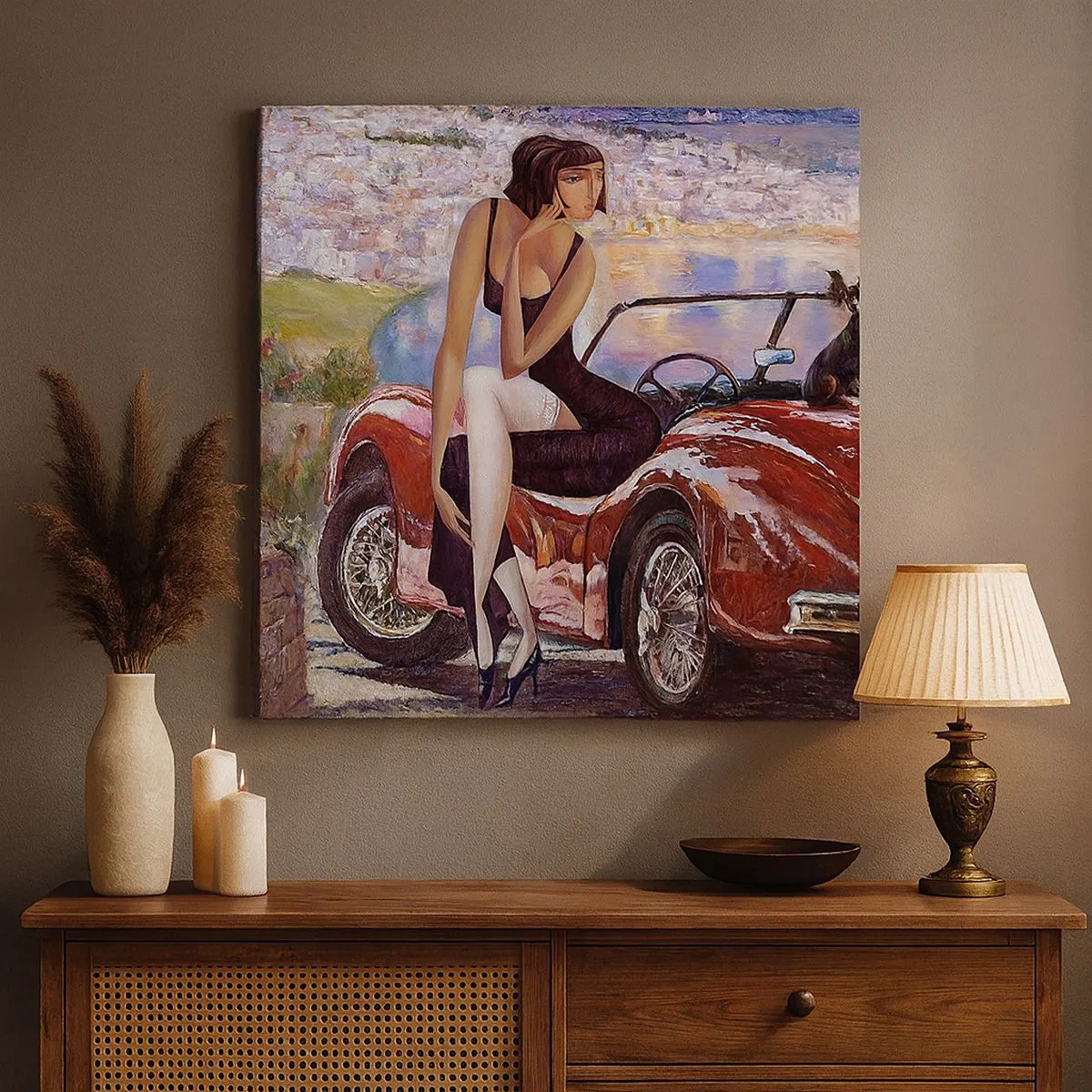 Obraz na plátně - Léto? Jenom na Riviéře - 30x30 cm