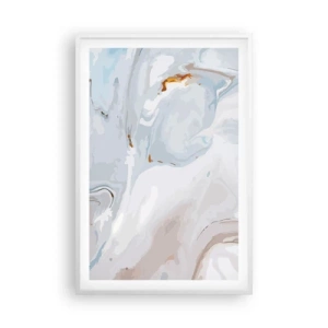 Plakát v bílém rámu - Povznesená bílá - 61x91 cm